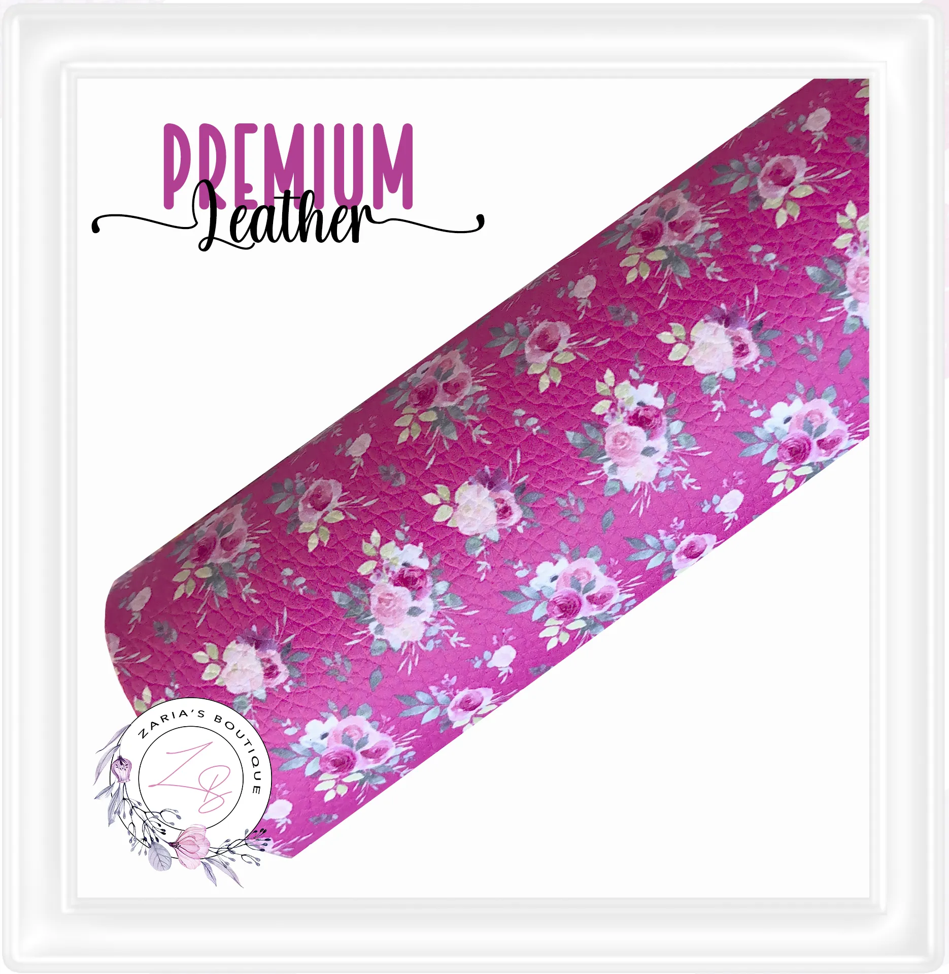 ⋅ In Full Bloom ⋅ Custom Printed ⋅ Vegan Faux Leather