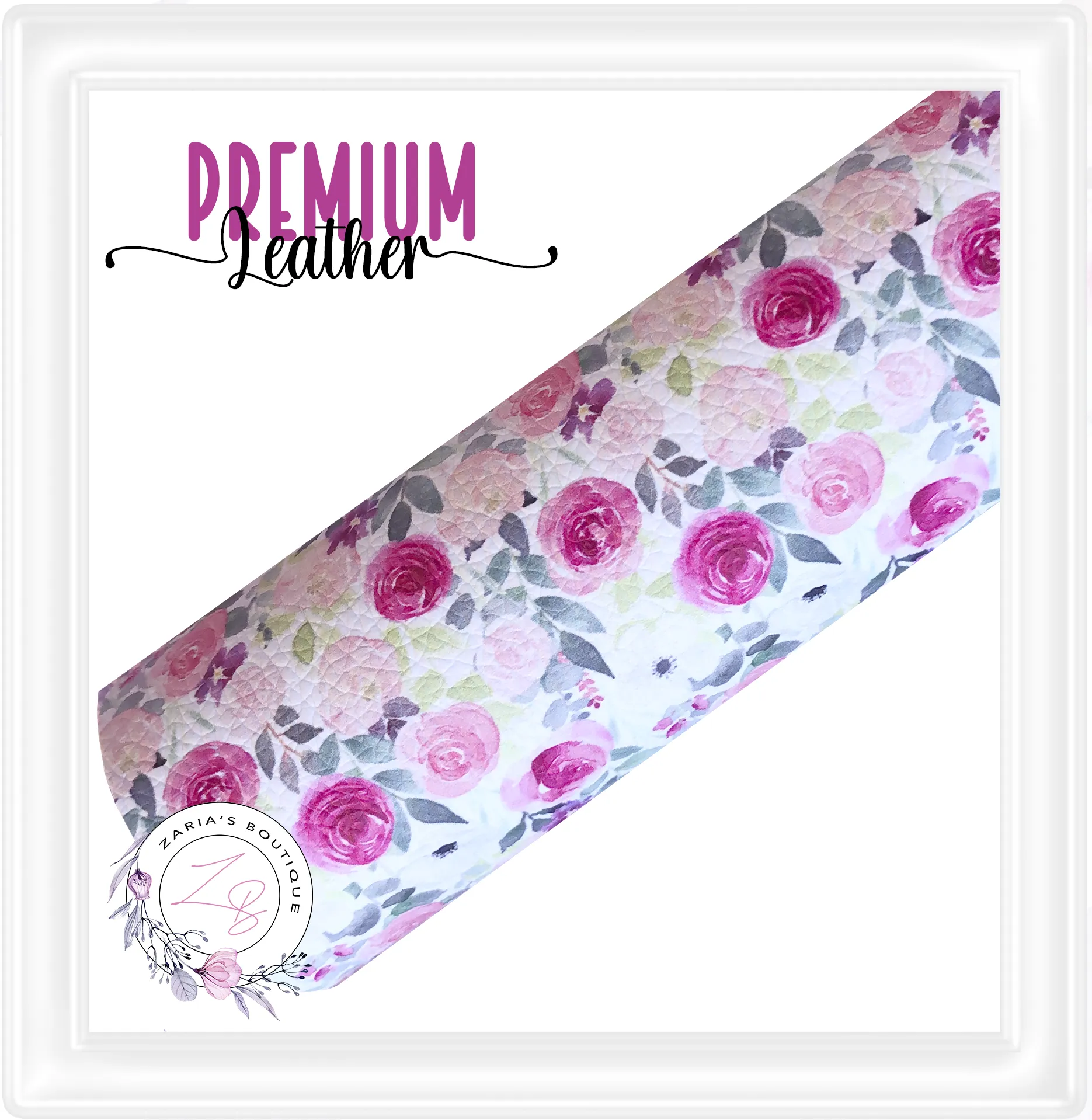 ⋅ In Full Bloom ⋅ Custom Printed ⋅ Vegan Faux Leather