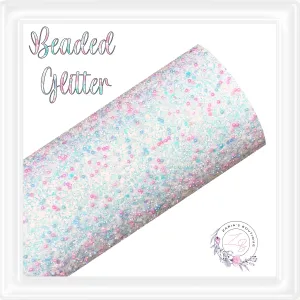 ⋅ Pearl Beaded Chunky Glitter ⋅ Pastel Bubbles ⋅ White ⋅