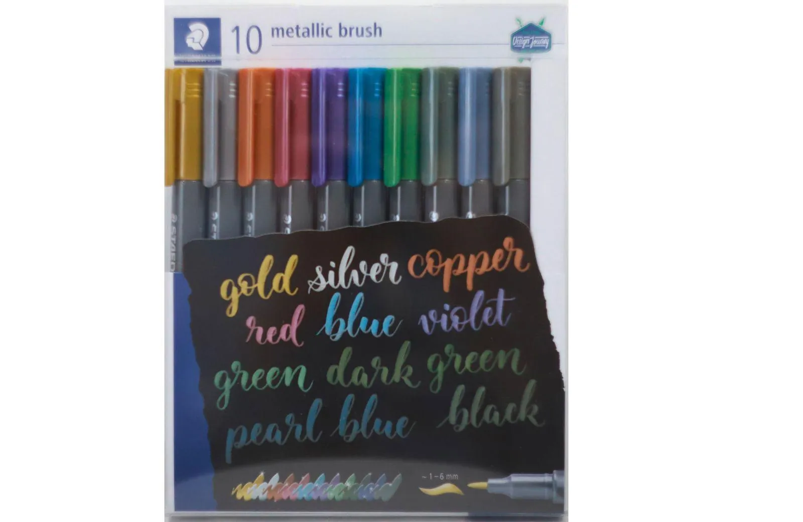 ■ Staedtler - Metallic Brush Pen - Wallet of 10