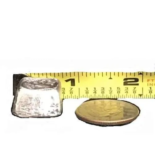 1 Troy Oz. "Dragon Head" Stamped Cube .999 Fine Silver
