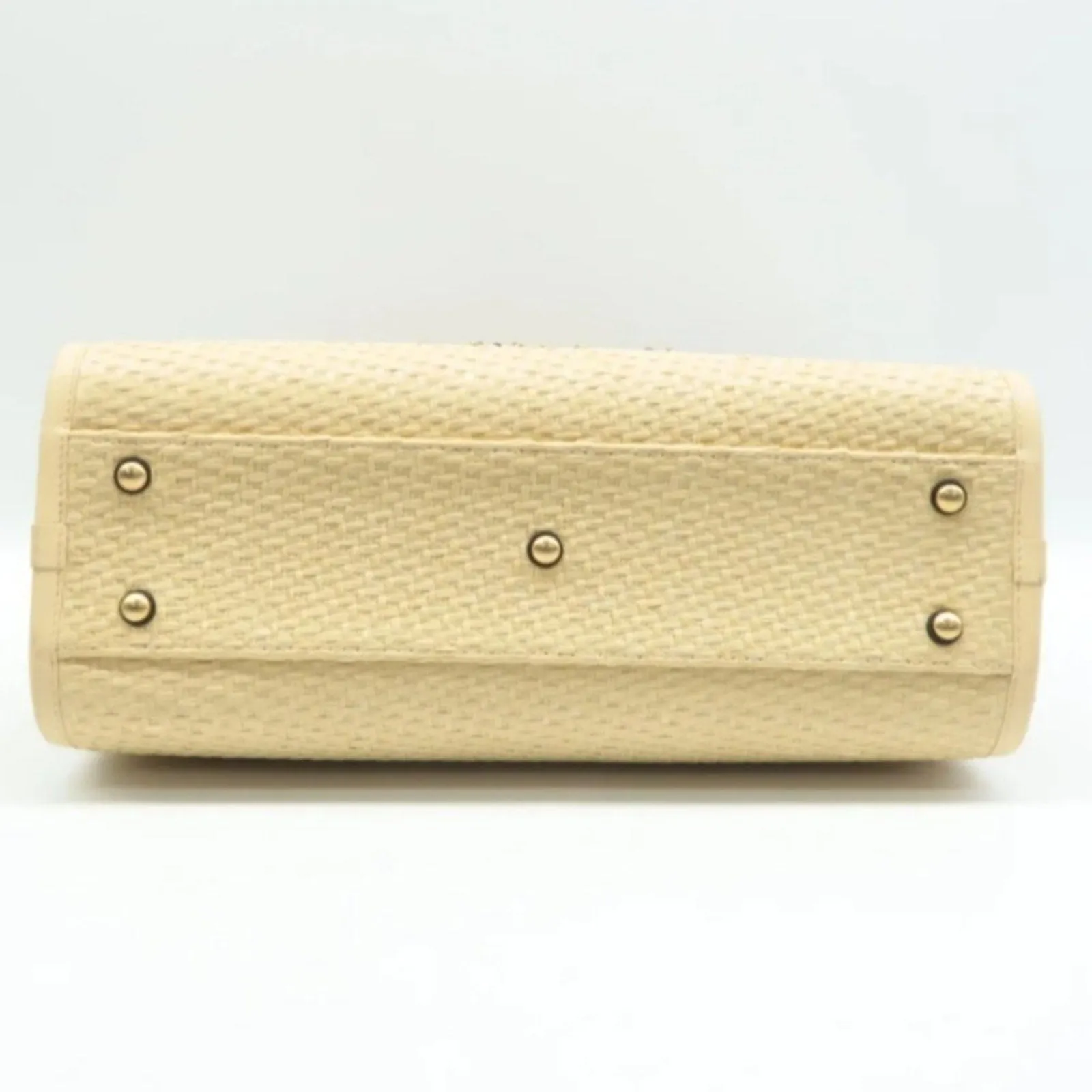 100% Authentic CHANEL DeauVille Beige Straw Tote Bag