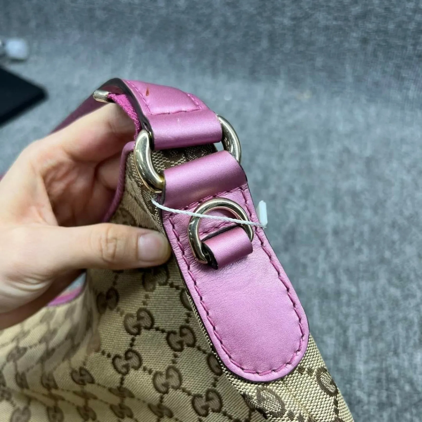 100% Authentic Gucci GG Bree Leather Tote Bag