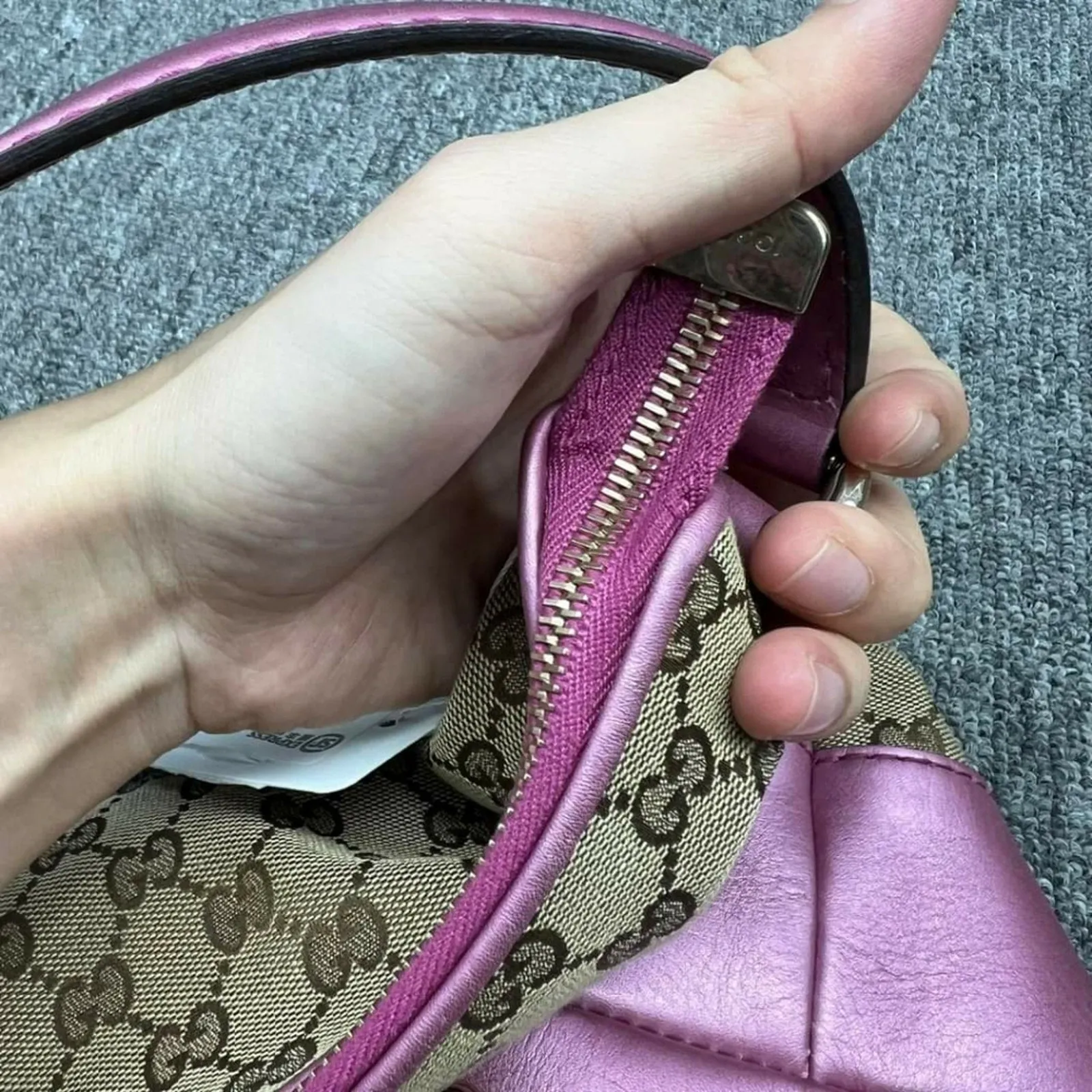 100% Authentic Gucci GG Bree Leather Tote Bag