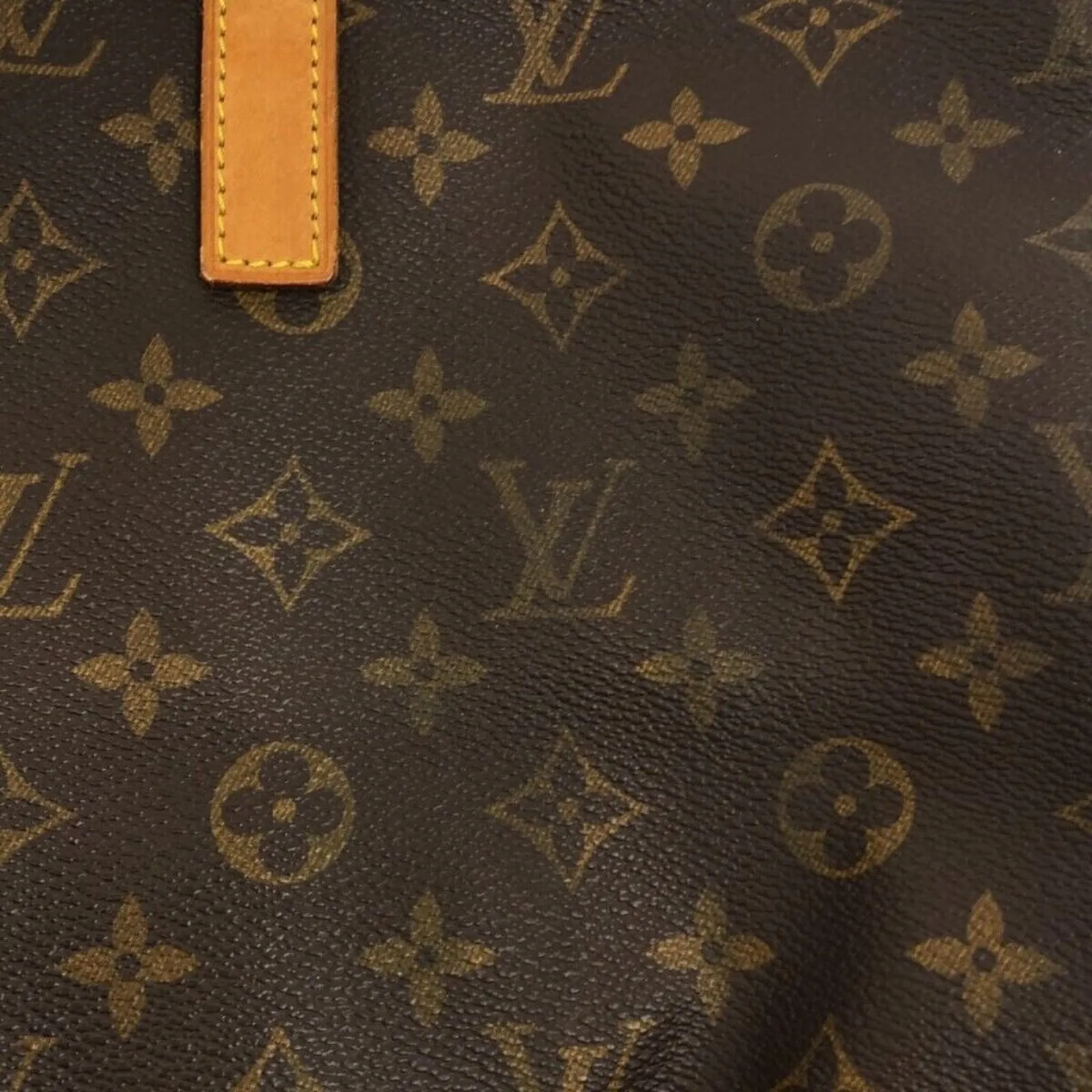 100% Authentic LOUIS VUITTON Cabas Mezzo Brown Monogram Tote Bag