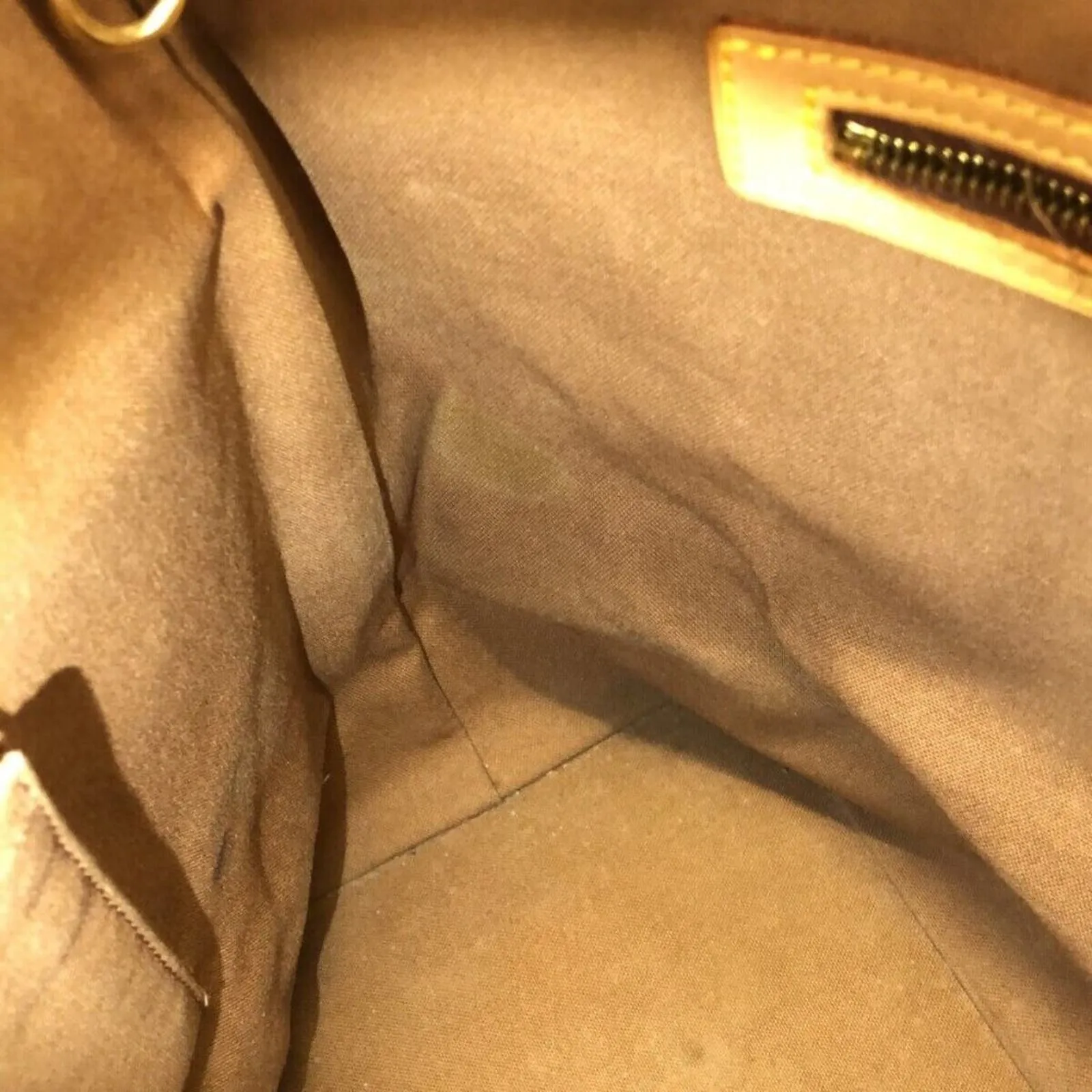 100% Authentic LOUIS VUITTON Cabas Mezzo Brown Monogram Tote Bag