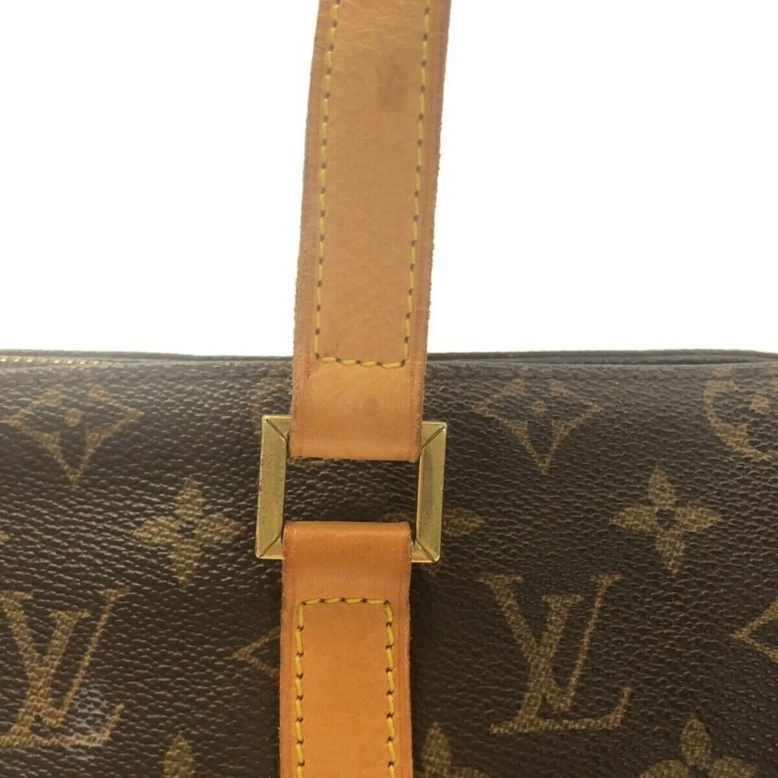 100% Authentic LOUIS VUITTON Cabas Mezzo Brown Monogram Tote Bag