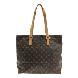 100% Authentic LOUIS VUITTON Cabas Mezzo Brown Monogram Tote Bag