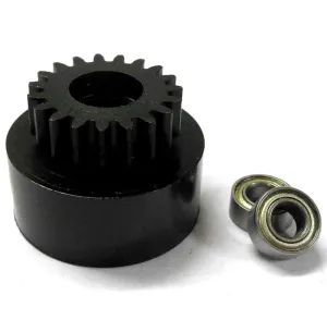 1/10 1/8 Scale .18   Engine Clutch Bell Housing 19 Tooth Teeth 19T   2 Bearings