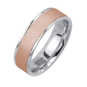 14K or 18K Two-Tone Gold Plain Ring