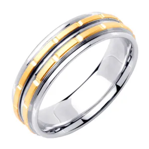 14K or 18K Two-Tone Gold Traditional Ring