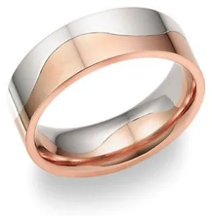 14K or 18K Two-Tone Gold Traditional Ring