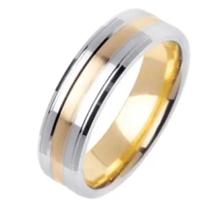 14K or 18K Two-Tone Gold Traditional Ring