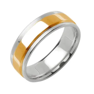 14K or 18K Two-Tone Gold Traditional Ring