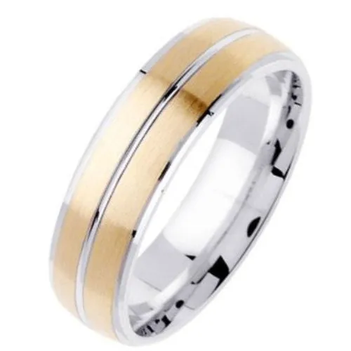 14K or 18K Two-Tone Gold Traditional Ring