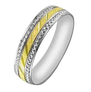 14K or 18K White and Yellow Gold Celtic Ring