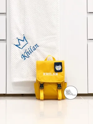 2-ITEMS Personalised Dog Backpack Rucksack Bag & Blanket Bundle Gift Set