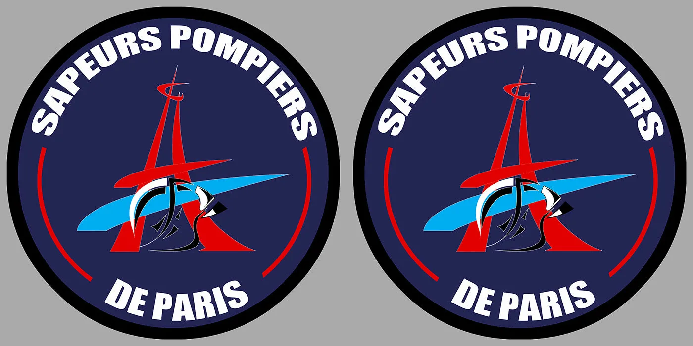 2 X POMPIERS PARIS pare-brise PF103