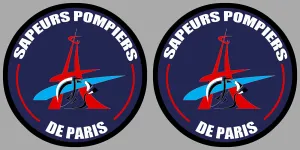 2 X POMPIERS PARIS pare-brise PF103
