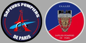 2 X POMPIERS PARIS pare-brise
