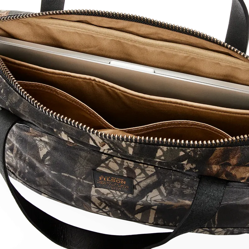 20263730 Filson Tin Cloth Compact Briefcase Realtree Hardwoods Camo