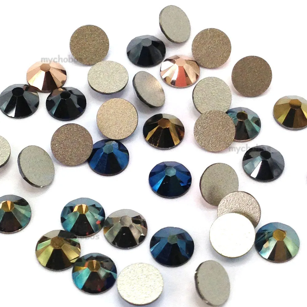 2058 & 2088 Swarovski Flatback No Hotfix, Metallic Mix Colors