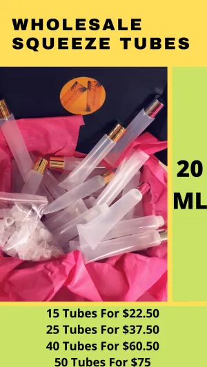 20ML WHOLESALE SQUEEZE TUBES (EMPTY)