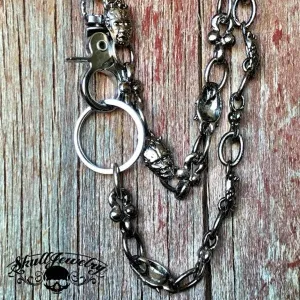 27" Devil Faces Wallet Chain 90 grams (WALLET_CHAIN004)