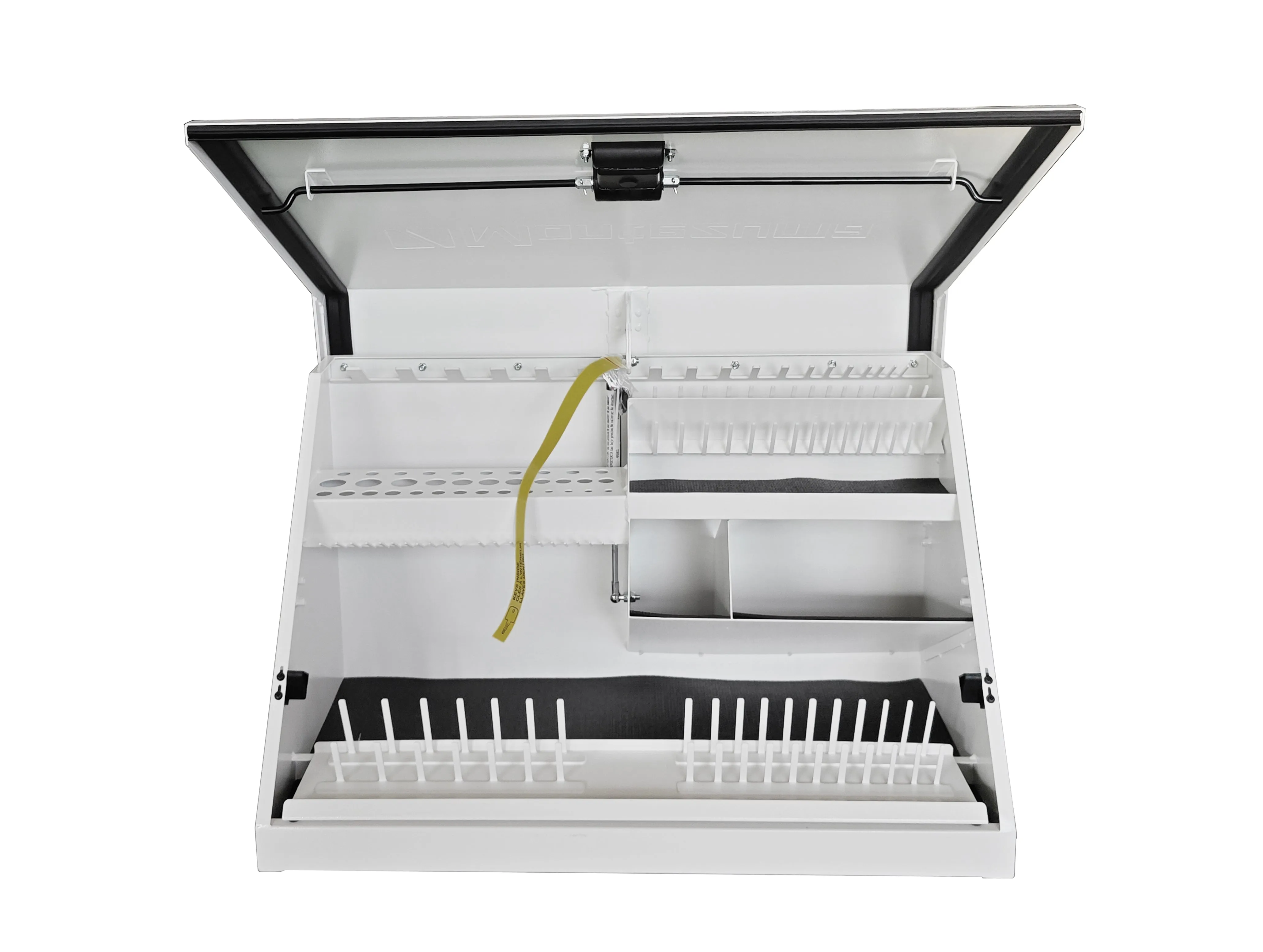 30x15 in. Triangle Toolbox and 31 in. 2-Drawer Utility Cart Combo in White