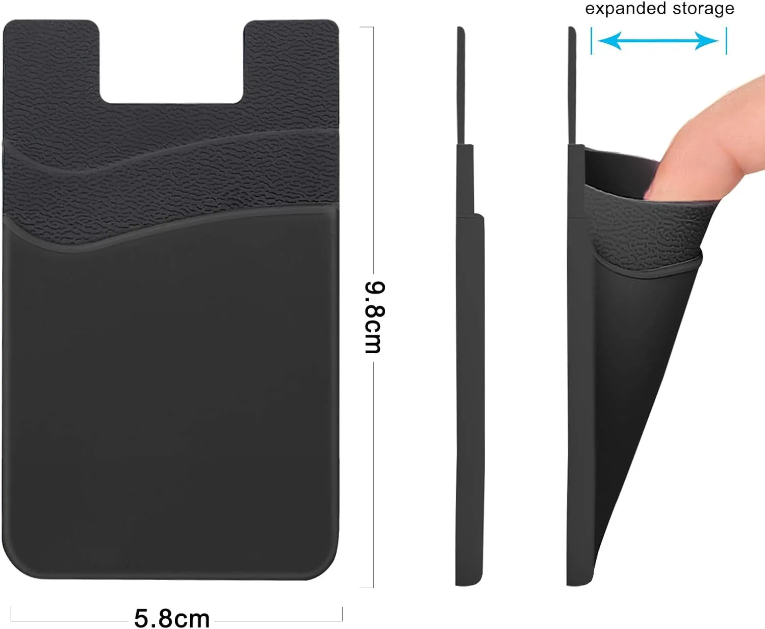 4 Pack Card Holder for Back of Phone, Phone Wallet