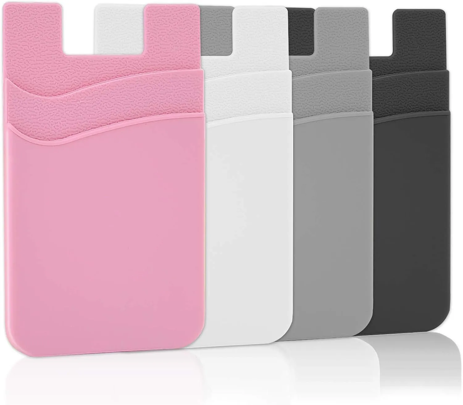 4 Pack Card Holder for Back of Phone, Phone Wallet