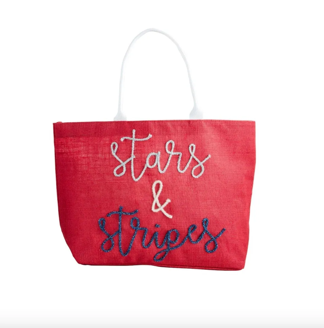 4TH OF JULY SPARKLE TOTE-RD