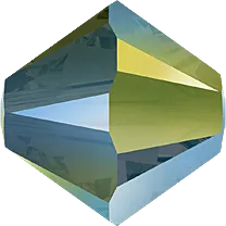 5328 Swarovski Bicone Beads, Crystal Iridescent Green 2x (001 IRIG2)