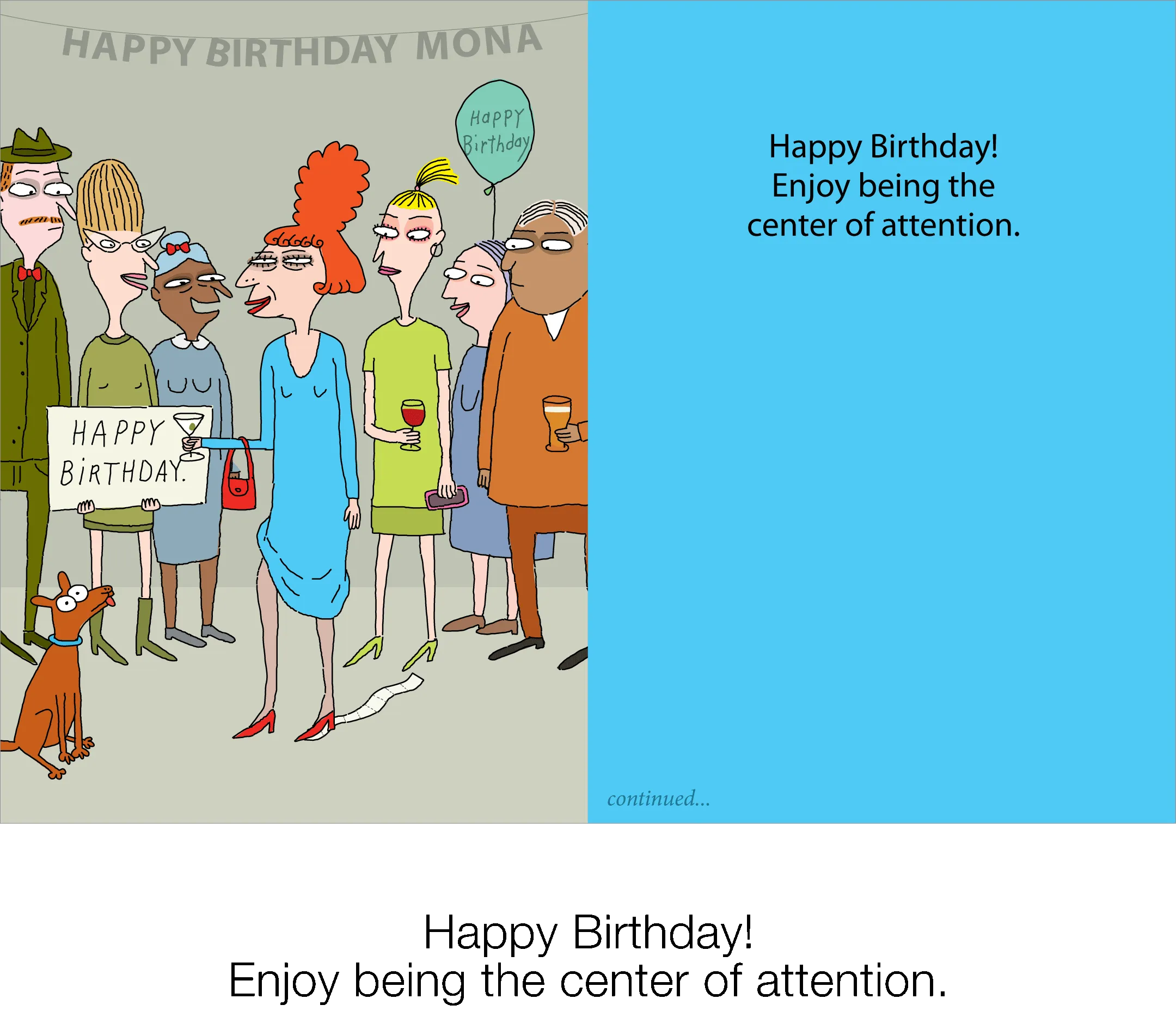 884 Mona's Entrance (Birthday Card)