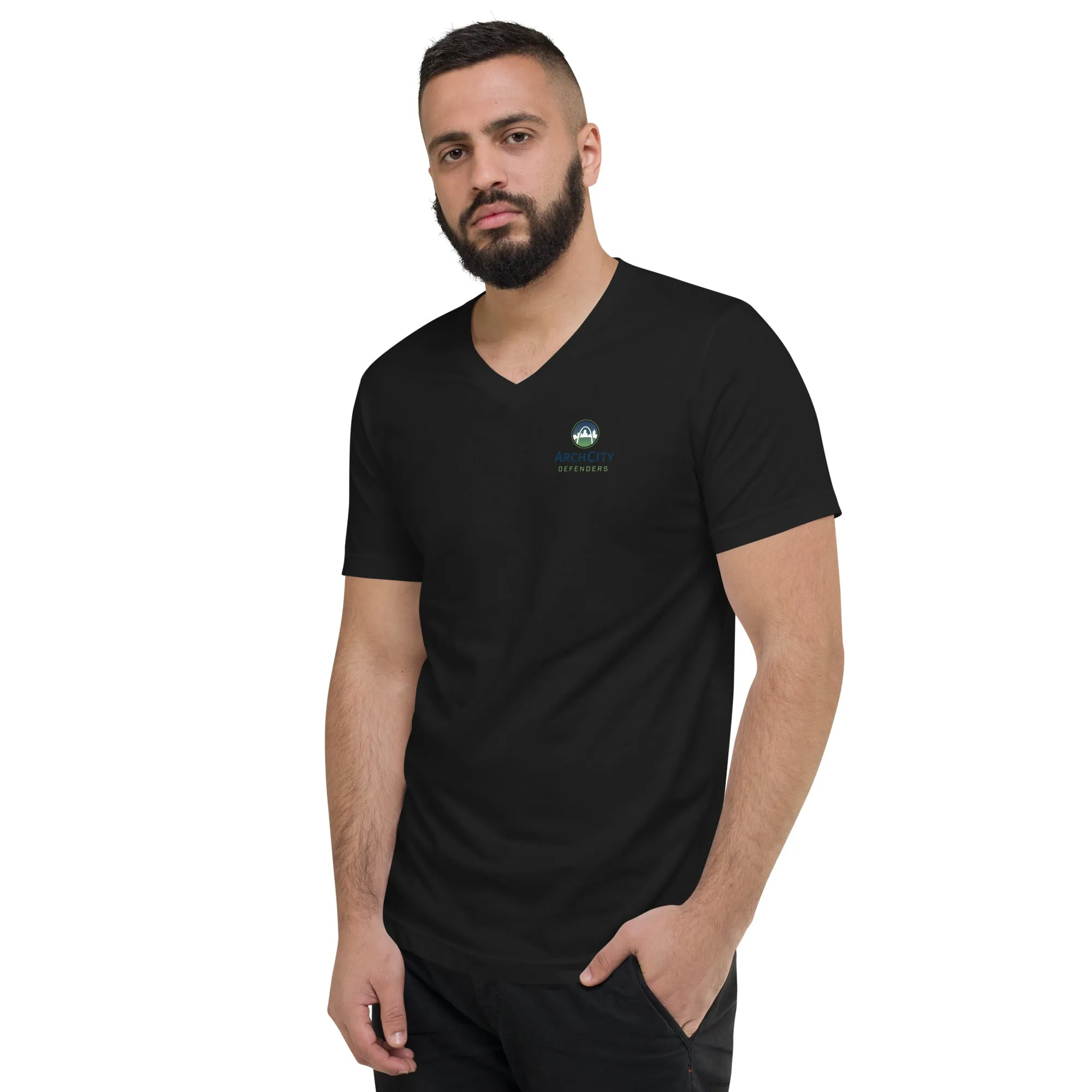 ACD Logo Short Sleeve V-Neck T-Shirt