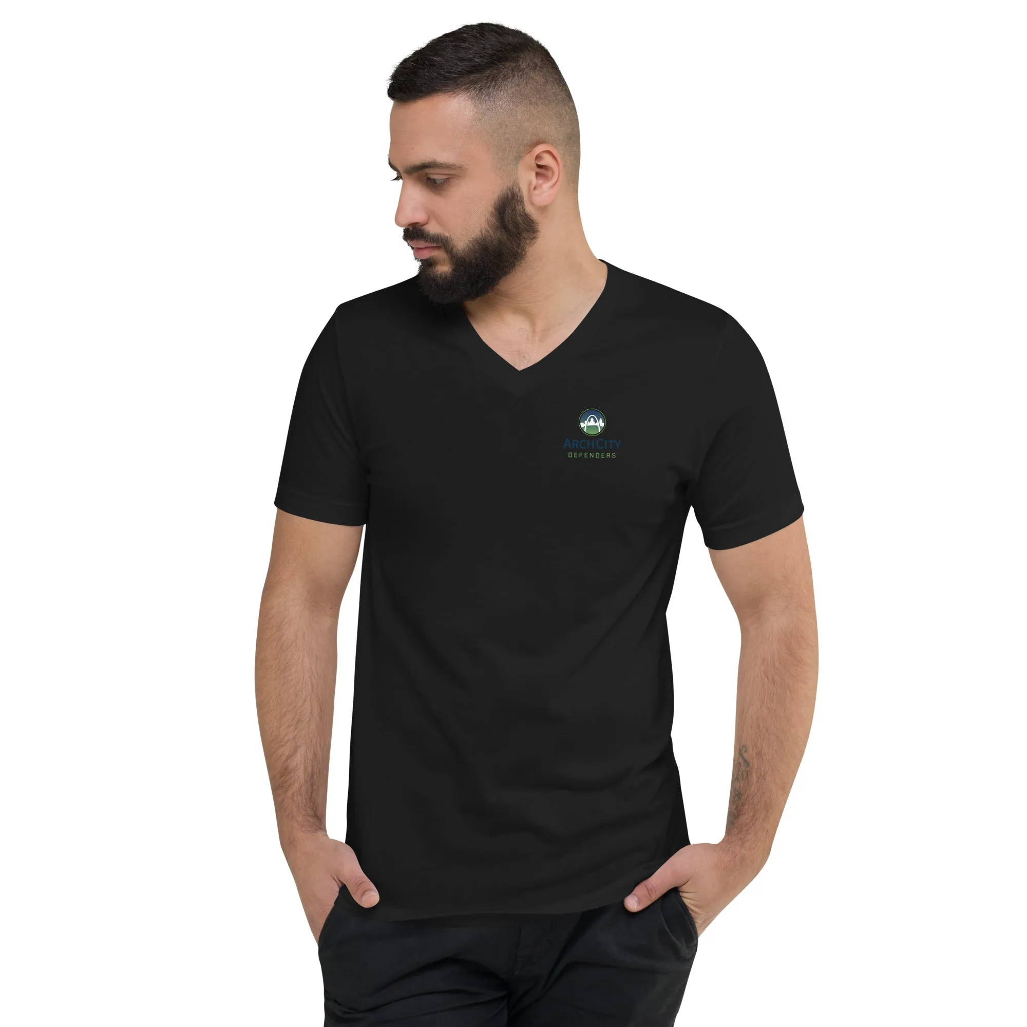 ACD Logo Short Sleeve V-Neck T-Shirt