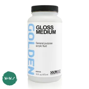 Acrylic Mediums - GOLDEN 473ml  Gloss Medium
