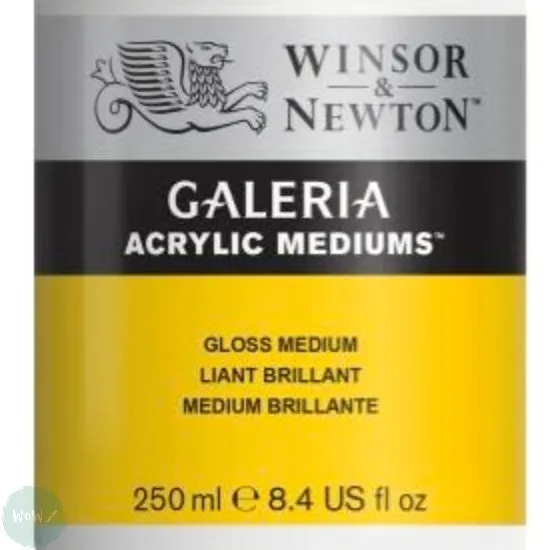 Acrylic Mediums - Winsor & Newton Galeria - GLOSS MEDIUM 500ml
