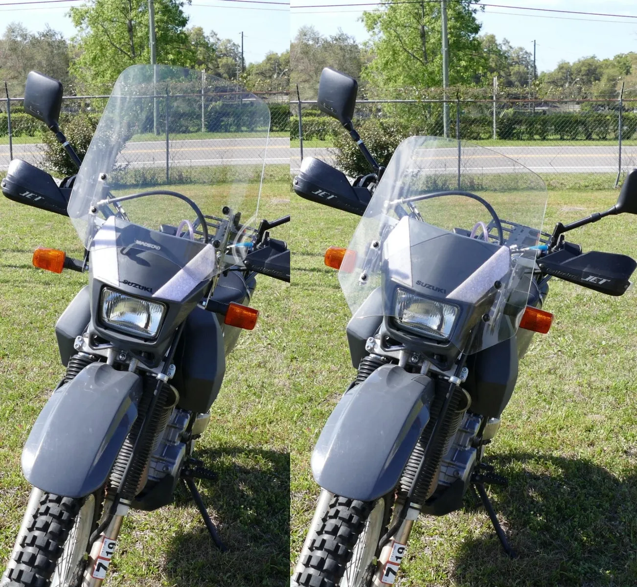 Adjustable Windshield System for Suzuki DR650 (1996 & Up)
