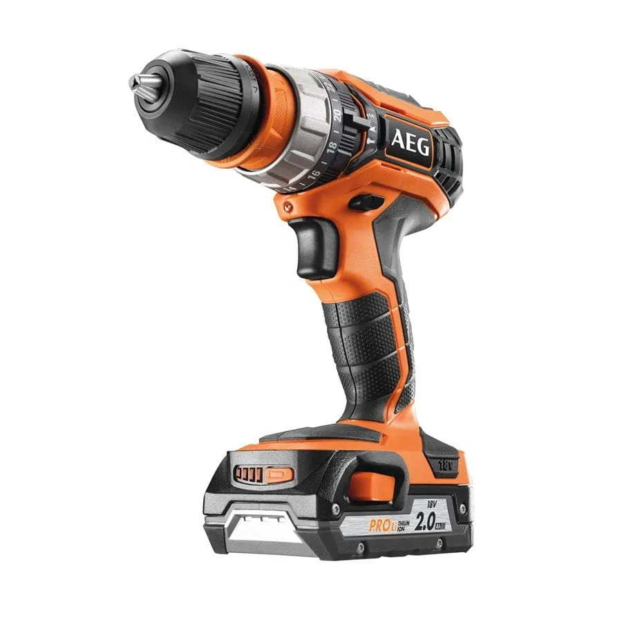 AEG Lithium-Ion Cordless Impact Hammer Drill 18V - BSB18CLI-202C