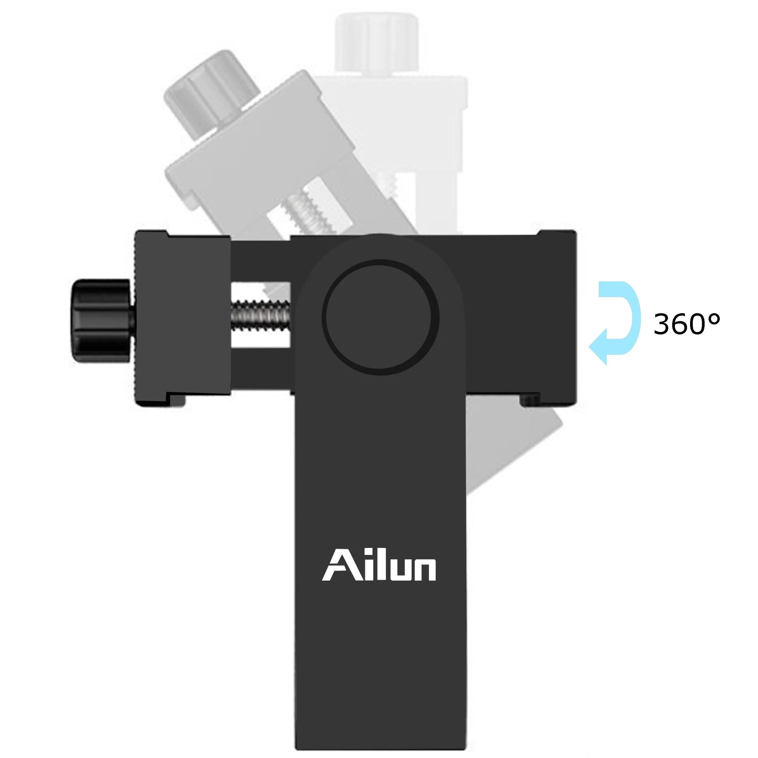 Ailun Tripod Phone Mount Holder Head Standard Screw Adapter Rotatable Digtal Camera Bracket Selfie Lens Monopod Adjustable Ring Light for Camcorder iPhone X XR Xs Max 8 7Plus Galaxy s10 s9 plus Note10
