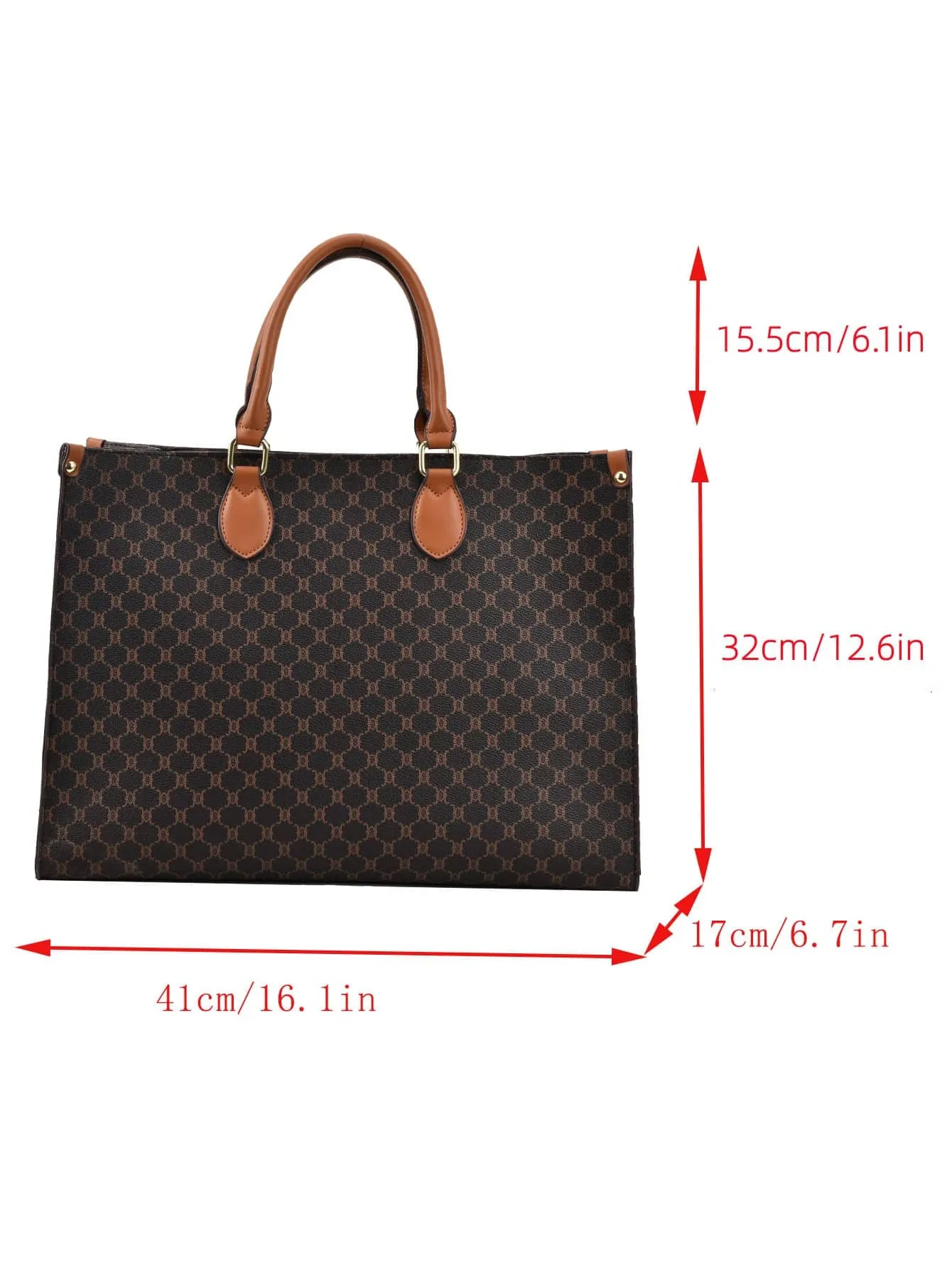 All Over Print Top Handle Bag - Multicolor