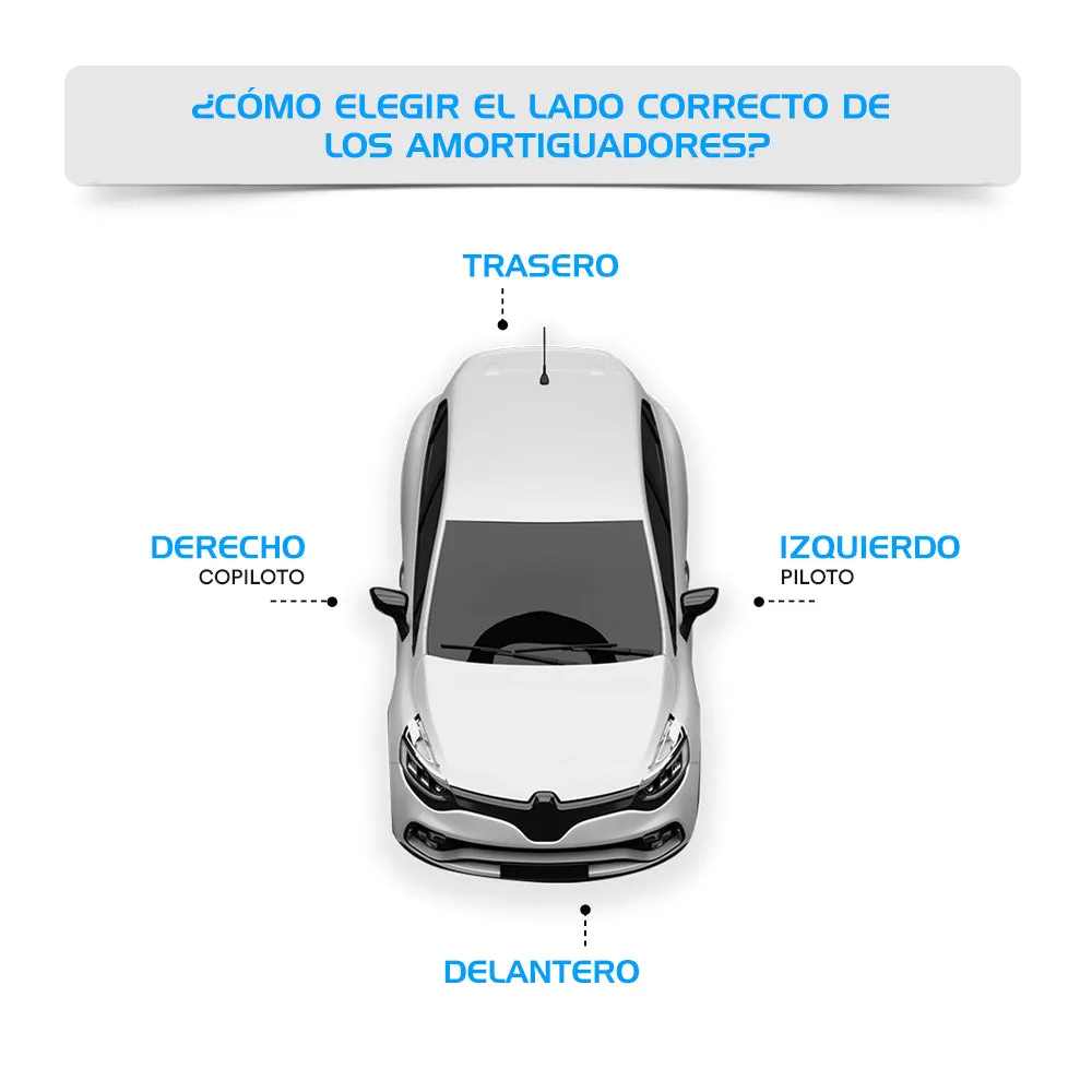 Amortiguadores Originales Ag Shock Peugeot 207 Compact 2008-2011 Delantero Derecho