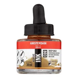 Amsterdam Acrylic Inks 30ml - Deep Gold