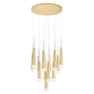 ANDES 20" LED MULTI LIGHT PENDANT-SATIN GOLD