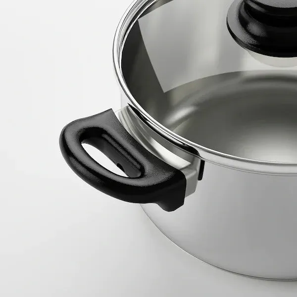 ANNONS - SS Pot with Glass Lid -  2.8L