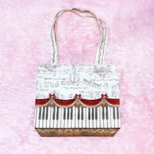 Antique Elegant Piano Tote Bag