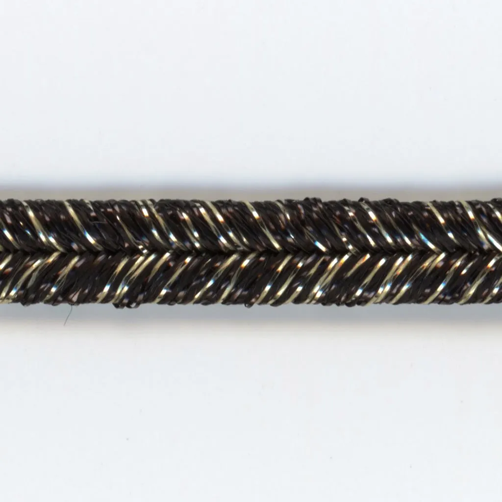 Antique Metallic Trimming Braid #10 Black Gold