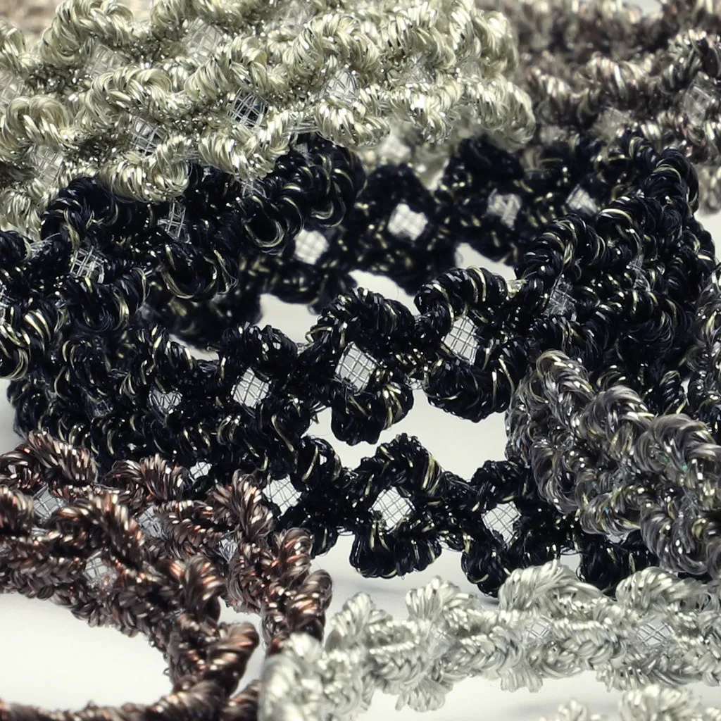 Antique Metallic Trimming Braid #10 Black Gold