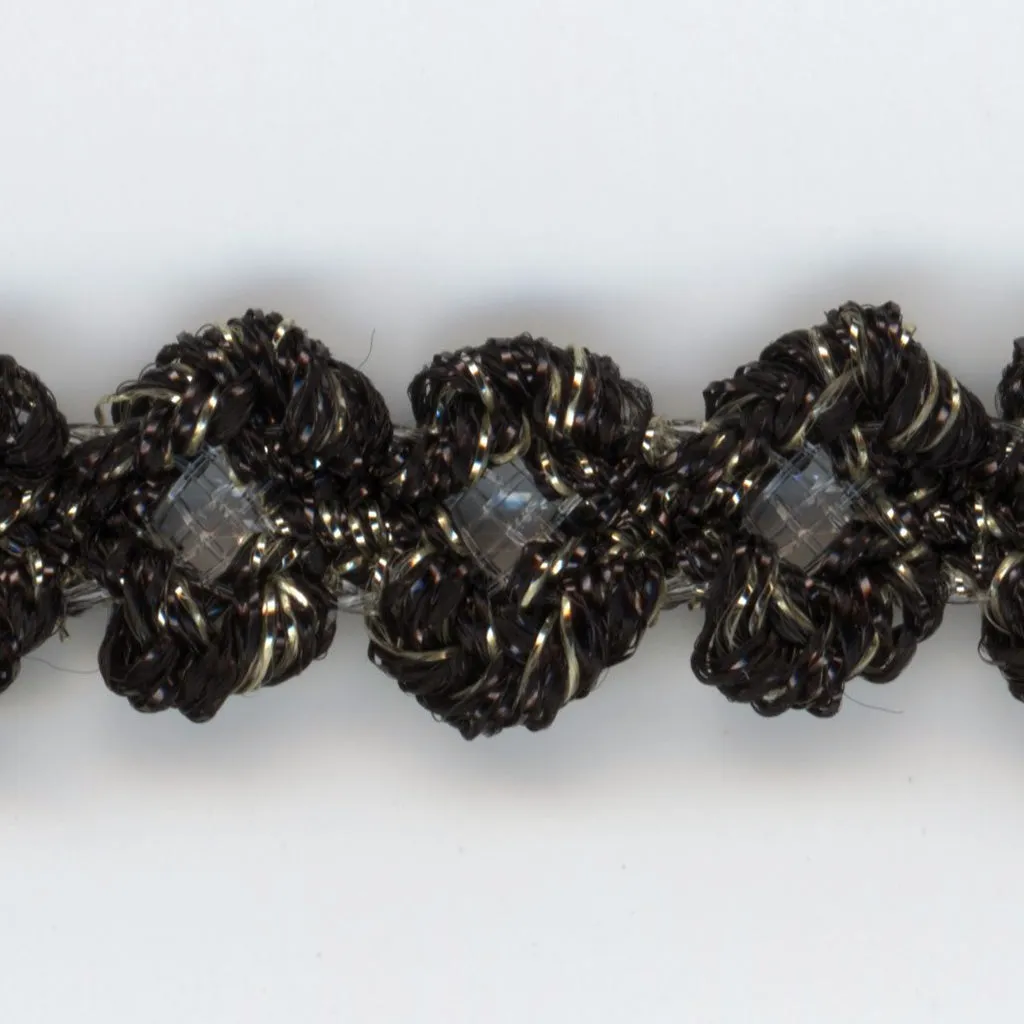 Antique Metallic Trimming Braid #10 Black Gold